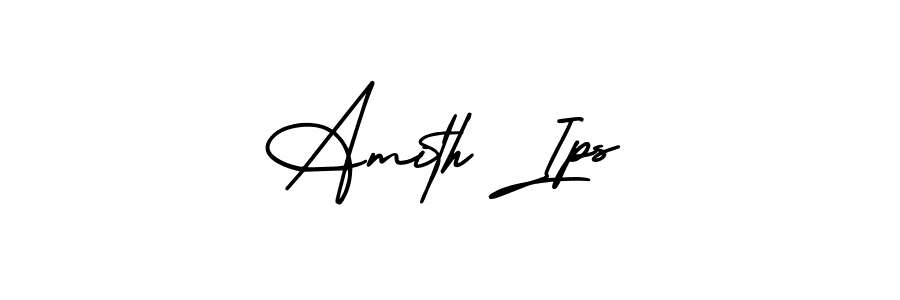 You can use this online signature creator to create a handwritten signature for the name Amith Ips. This is the best online autograph maker. Amith Ips signature style 3 images and pictures png