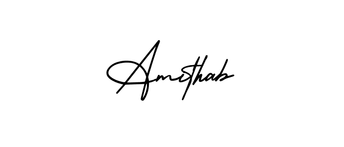 Make a beautiful signature design for name Amithab. With this signature (AmerikaSignatureDemo-Regular) style, you can create a handwritten signature for free. Amithab signature style 3 images and pictures png