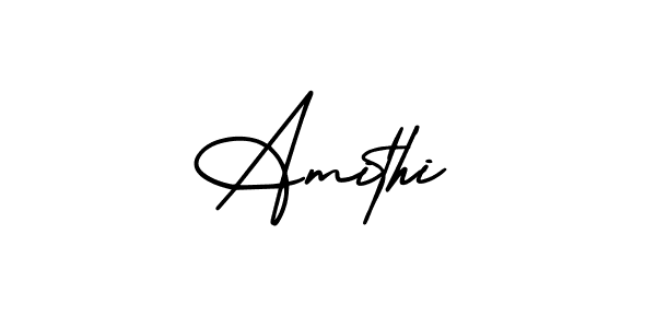 Create a beautiful signature design for name Amithi. With this signature (AmerikaSignatureDemo-Regular) fonts, you can make a handwritten signature for free. Amithi signature style 3 images and pictures png