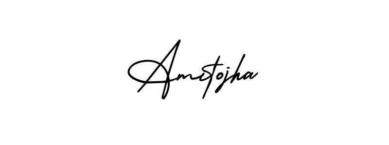 Also You can easily find your signature by using the search form. We will create Amitojha name handwritten signature images for you free of cost using AmerikaSignatureDemo-Regular sign style. Amitojha signature style 3 images and pictures png