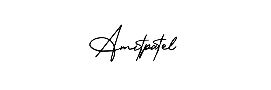 Amitpatel stylish signature style. Best Handwritten Sign (AmerikaSignatureDemo-Regular) for my name. Handwritten Signature Collection Ideas for my name Amitpatel. Amitpatel signature style 3 images and pictures png