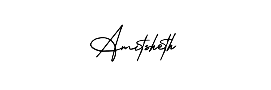 Amitsheth stylish signature style. Best Handwritten Sign (AmerikaSignatureDemo-Regular) for my name. Handwritten Signature Collection Ideas for my name Amitsheth. Amitsheth signature style 3 images and pictures png