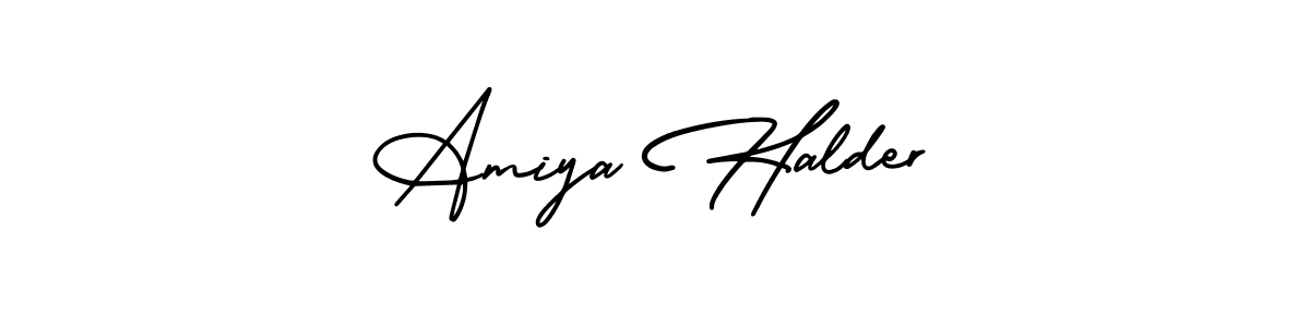 if you are searching for the best signature style for your name Amiya Halder. so please give up your signature search. here we have designed multiple signature styles  using AmerikaSignatureDemo-Regular. Amiya Halder signature style 3 images and pictures png