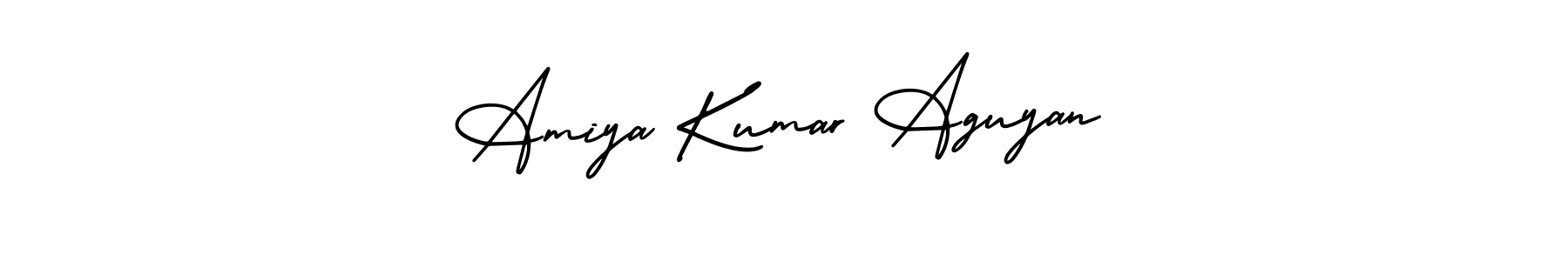 How to make Amiya Kumar Aguyan name signature. Use AmerikaSignatureDemo-Regular style for creating short signs online. This is the latest handwritten sign. Amiya Kumar Aguyan signature style 3 images and pictures png