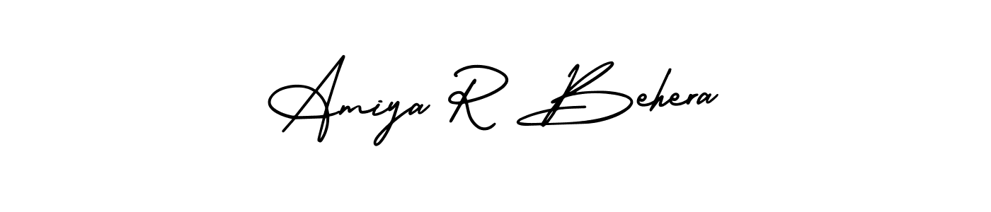 Use a signature maker to create a handwritten signature online. With this signature software, you can design (AmerikaSignatureDemo-Regular) your own signature for name Amiya R Behera. Amiya R Behera signature style 3 images and pictures png