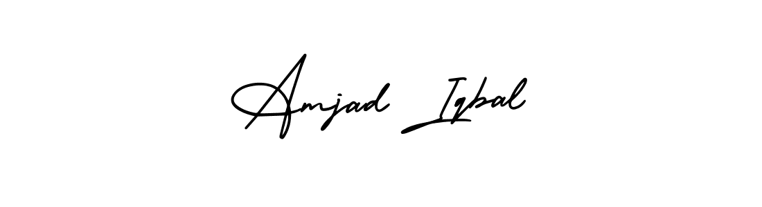 Amjad Iqbal stylish signature style. Best Handwritten Sign (AmerikaSignatureDemo-Regular) for my name. Handwritten Signature Collection Ideas for my name Amjad Iqbal. Amjad Iqbal signature style 3 images and pictures png