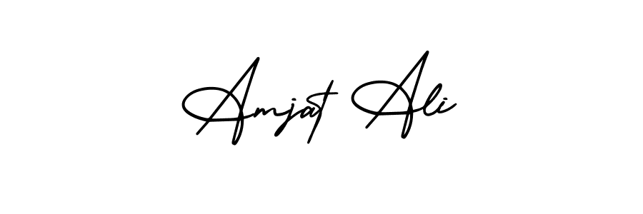 How to make Amjat Ali signature? AmerikaSignatureDemo-Regular is a professional autograph style. Create handwritten signature for Amjat Ali name. Amjat Ali signature style 3 images and pictures png
