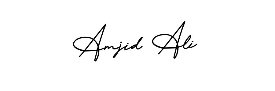 It looks lik you need a new signature style for name Amjid Ali. Design unique handwritten (AmerikaSignatureDemo-Regular) signature with our free signature maker in just a few clicks. Amjid Ali signature style 3 images and pictures png