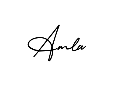 How to make Amla signature? AmerikaSignatureDemo-Regular is a professional autograph style. Create handwritten signature for Amla name. Amla signature style 3 images and pictures png