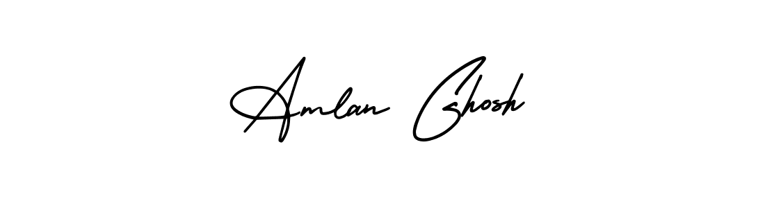 It looks lik you need a new signature style for name Amlan Ghosh. Design unique handwritten (AmerikaSignatureDemo-Regular) signature with our free signature maker in just a few clicks. Amlan Ghosh signature style 3 images and pictures png