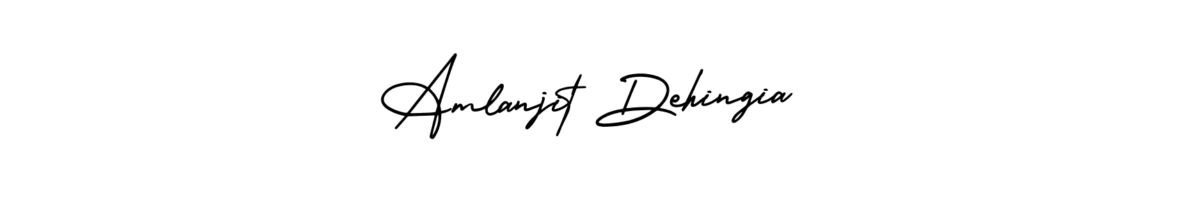 Design your own signature with our free online signature maker. With this signature software, you can create a handwritten (AmerikaSignatureDemo-Regular) signature for name Amlanjit Dehingia. Amlanjit Dehingia signature style 3 images and pictures png