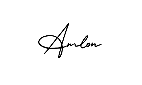 Also we have Amlon name is the best signature style. Create professional handwritten signature collection using AmerikaSignatureDemo-Regular autograph style. Amlon signature style 3 images and pictures png
