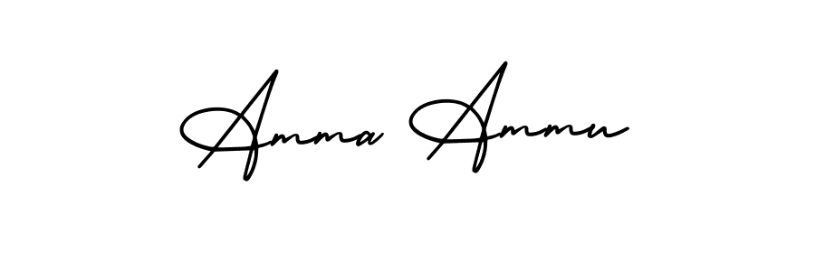 Use a signature maker to create a handwritten signature online. With this signature software, you can design (AmerikaSignatureDemo-Regular) your own signature for name Amma Ammu. Amma Ammu signature style 3 images and pictures png