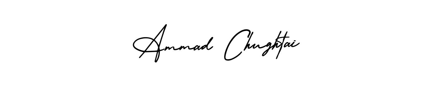 Design your own signature with our free online signature maker. With this signature software, you can create a handwritten (AmerikaSignatureDemo-Regular) signature for name Ammad Chughtai. Ammad Chughtai signature style 3 images and pictures png