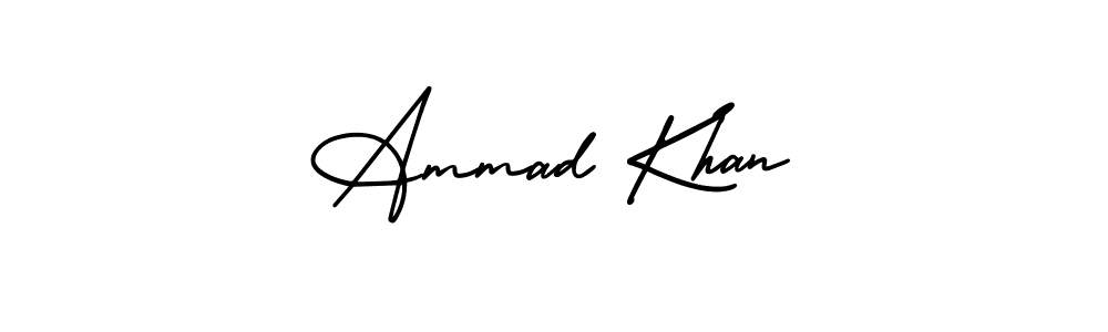 Also we have Ammad Khan name is the best signature style. Create professional handwritten signature collection using AmerikaSignatureDemo-Regular autograph style. Ammad Khan signature style 3 images and pictures png