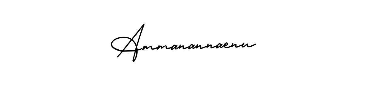 How to make Ammanannaenu name signature. Use AmerikaSignatureDemo-Regular style for creating short signs online. This is the latest handwritten sign. Ammanannaenu signature style 3 images and pictures png