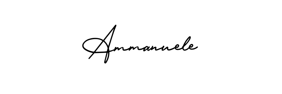 How to Draw Ammanuele signature style? AmerikaSignatureDemo-Regular is a latest design signature styles for name Ammanuele. Ammanuele signature style 3 images and pictures png