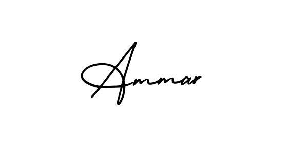 Create a beautiful signature design for name Ammar . With this signature (AmerikaSignatureDemo-Regular) fonts, you can make a handwritten signature for free. Ammar  signature style 3 images and pictures png