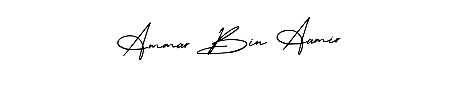 Make a beautiful signature design for name Ammar Bin Aamir. Use this online signature maker to create a handwritten signature for free. Ammar Bin Aamir signature style 3 images and pictures png