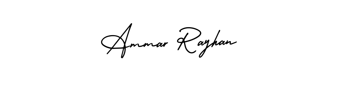 Ammar Rayhan stylish signature style. Best Handwritten Sign (AmerikaSignatureDemo-Regular) for my name. Handwritten Signature Collection Ideas for my name Ammar Rayhan. Ammar Rayhan signature style 3 images and pictures png