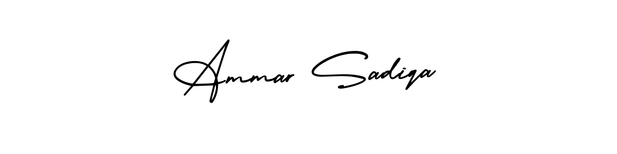 Check out images of Autograph of Ammar Sadiqa name. Actor Ammar Sadiqa Signature Style. AmerikaSignatureDemo-Regular is a professional sign style online. Ammar Sadiqa signature style 3 images and pictures png