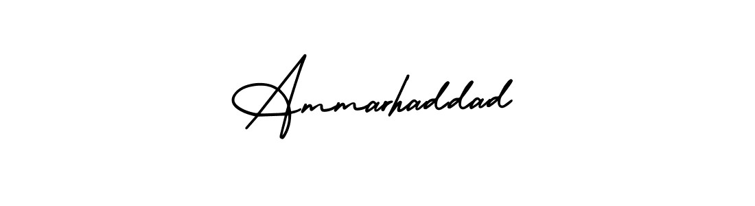 How to make Ammarhaddad signature? AmerikaSignatureDemo-Regular is a professional autograph style. Create handwritten signature for Ammarhaddad name. Ammarhaddad signature style 3 images and pictures png