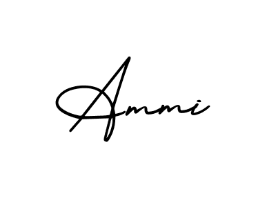 Design your own signature with our free online signature maker. With this signature software, you can create a handwritten (AmerikaSignatureDemo-Regular) signature for name Ammi. Ammi signature style 3 images and pictures png