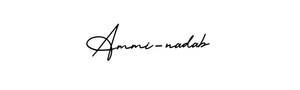 Ammi-nadab stylish signature style. Best Handwritten Sign (AmerikaSignatureDemo-Regular) for my name. Handwritten Signature Collection Ideas for my name Ammi-nadab. Ammi-nadab signature style 3 images and pictures png