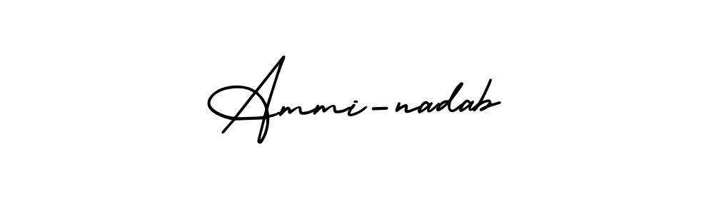 It looks lik you need a new signature style for name Ammi-nadab. Design unique handwritten (AmerikaSignatureDemo-Regular) signature with our free signature maker in just a few clicks. Ammi-nadab signature style 3 images and pictures png