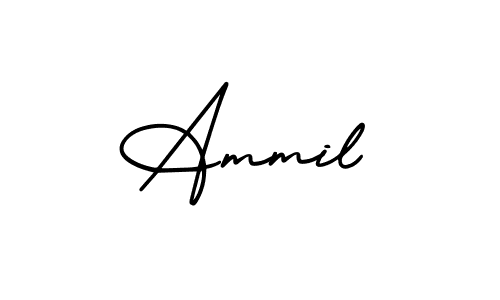 if you are searching for the best signature style for your name Ammil. so please give up your signature search. here we have designed multiple signature styles  using AmerikaSignatureDemo-Regular. Ammil signature style 3 images and pictures png