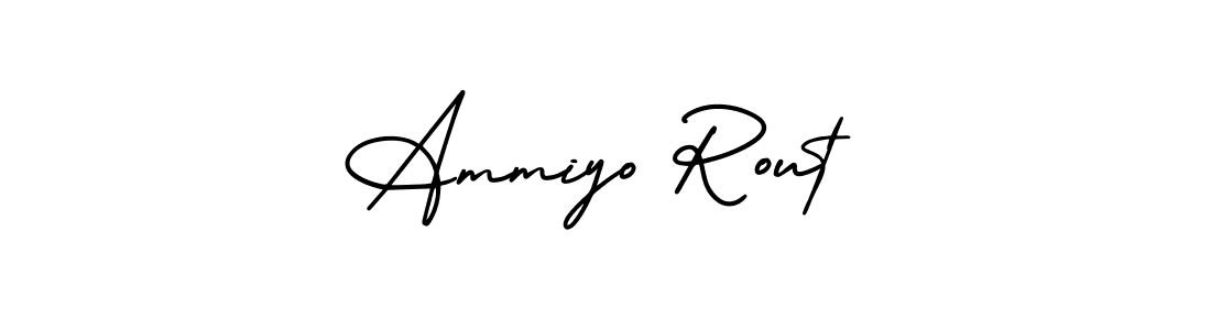 Similarly AmerikaSignatureDemo-Regular is the best handwritten signature design. Signature creator online .You can use it as an online autograph creator for name Ammiyo Rout. Ammiyo Rout signature style 3 images and pictures png