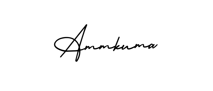Design your own signature with our free online signature maker. With this signature software, you can create a handwritten (AmerikaSignatureDemo-Regular) signature for name Ammkuma. Ammkuma signature style 3 images and pictures png