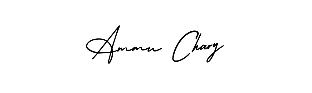 Create a beautiful signature design for name Ammu Chary. With this signature (AmerikaSignatureDemo-Regular) fonts, you can make a handwritten signature for free. Ammu Chary signature style 3 images and pictures png