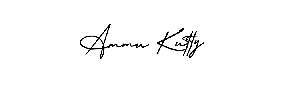 Design your own signature with our free online signature maker. With this signature software, you can create a handwritten (AmerikaSignatureDemo-Regular) signature for name Ammu Kutty. Ammu Kutty signature style 3 images and pictures png
