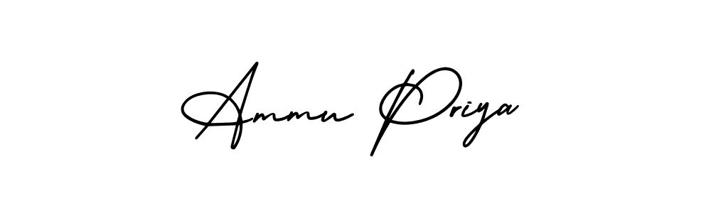 How to make Ammu Priya signature? AmerikaSignatureDemo-Regular is a professional autograph style. Create handwritten signature for Ammu Priya name. Ammu Priya signature style 3 images and pictures png