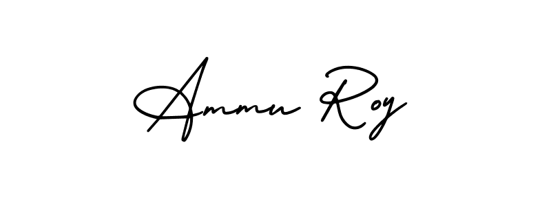 Make a beautiful signature design for name Ammu Roy. With this signature (AmerikaSignatureDemo-Regular) style, you can create a handwritten signature for free. Ammu Roy signature style 3 images and pictures png