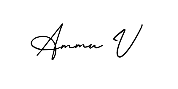 Once you've used our free online signature maker to create your best signature AmerikaSignatureDemo-Regular style, it's time to enjoy all of the benefits that Ammu V name signing documents. Ammu V signature style 3 images and pictures png