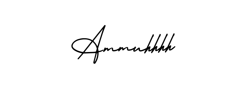 Create a beautiful signature design for name Ammuhhhh. With this signature (AmerikaSignatureDemo-Regular) fonts, you can make a handwritten signature for free. Ammuhhhh signature style 3 images and pictures png