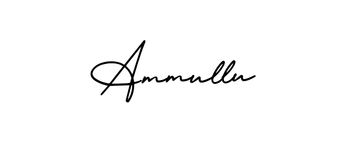 How to Draw Ammullu signature style? AmerikaSignatureDemo-Regular is a latest design signature styles for name Ammullu. Ammullu signature style 3 images and pictures png