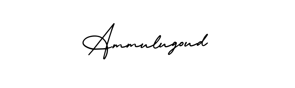 Create a beautiful signature design for name Ammulugoud. With this signature (AmerikaSignatureDemo-Regular) fonts, you can make a handwritten signature for free. Ammulugoud signature style 3 images and pictures png