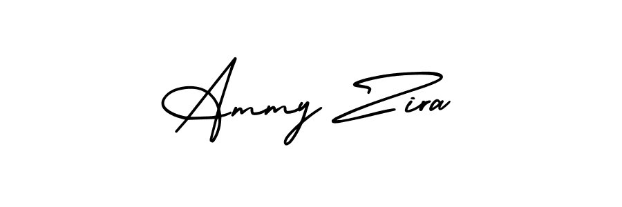 The best way (AmerikaSignatureDemo-Regular) to make a short signature is to pick only two or three words in your name. The name Ammy Zira include a total of six letters. For converting this name. Ammy Zira signature style 3 images and pictures png