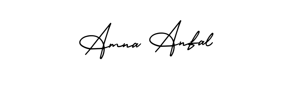 Also we have Amna Anfal name is the best signature style. Create professional handwritten signature collection using AmerikaSignatureDemo-Regular autograph style. Amna Anfal signature style 3 images and pictures png