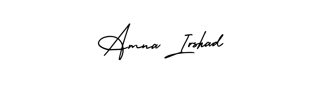 Make a beautiful signature design for name Amna Irshad. Use this online signature maker to create a handwritten signature for free. Amna Irshad signature style 3 images and pictures png