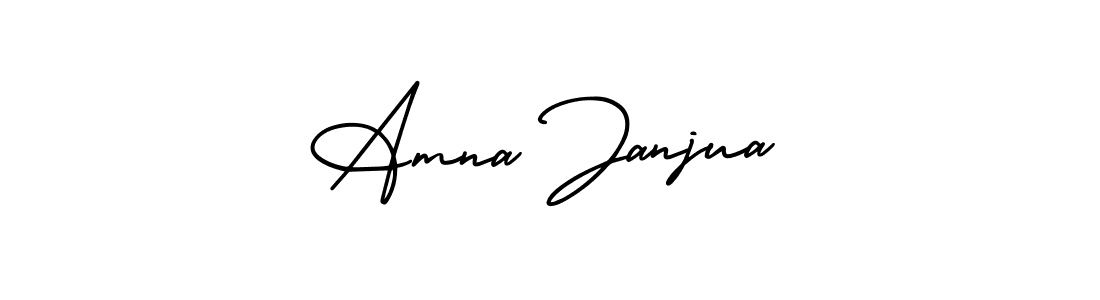 Create a beautiful signature design for name Amna Janjua. With this signature (AmerikaSignatureDemo-Regular) fonts, you can make a handwritten signature for free. Amna Janjua signature style 3 images and pictures png