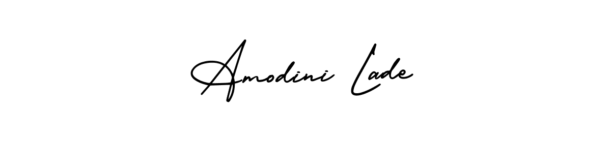 Use a signature maker to create a handwritten signature online. With this signature software, you can design (AmerikaSignatureDemo-Regular) your own signature for name Amodini Lade. Amodini Lade signature style 3 images and pictures png