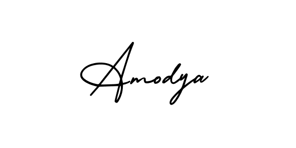 Also we have Amodya name is the best signature style. Create professional handwritten signature collection using AmerikaSignatureDemo-Regular autograph style. Amodya signature style 3 images and pictures png