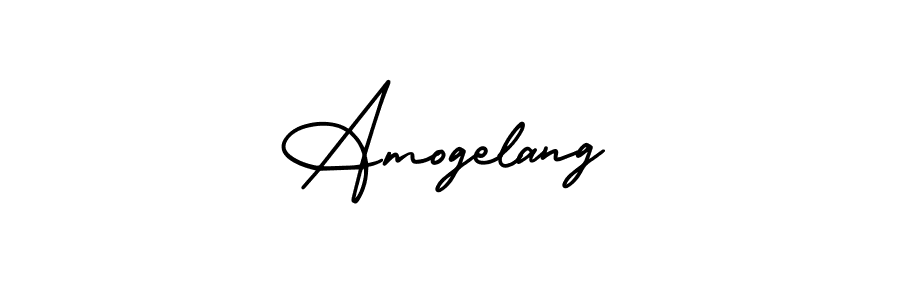 How to make Amogelang signature? AmerikaSignatureDemo-Regular is a professional autograph style. Create handwritten signature for Amogelang name. Amogelang signature style 3 images and pictures png