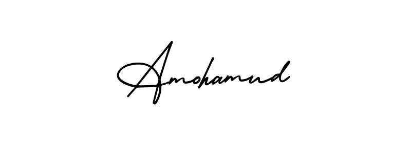Create a beautiful signature design for name Amohamud. With this signature (AmerikaSignatureDemo-Regular) fonts, you can make a handwritten signature for free. Amohamud signature style 3 images and pictures png