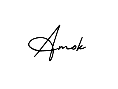 Design your own signature with our free online signature maker. With this signature software, you can create a handwritten (AmerikaSignatureDemo-Regular) signature for name Amok. Amok signature style 3 images and pictures png