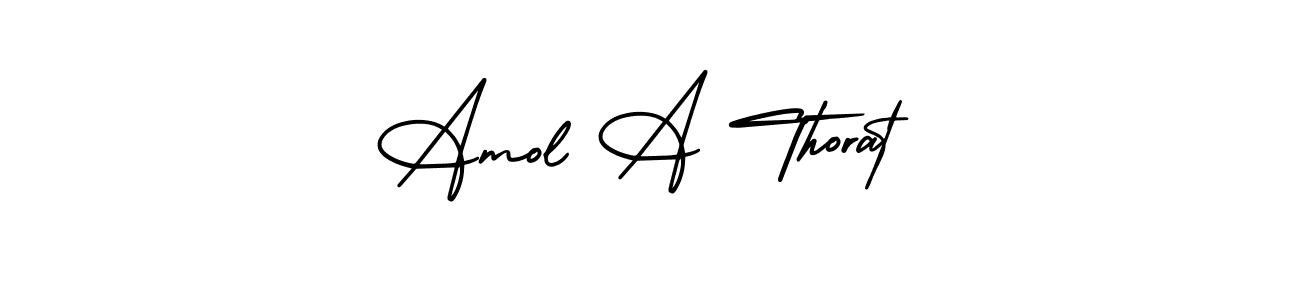 Make a beautiful signature design for name Amol A Thorat. Use this online signature maker to create a handwritten signature for free. Amol A Thorat signature style 3 images and pictures png